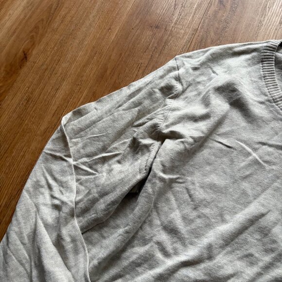 American Eagle Long Sleeve Knit V-Neck Sweater Grey NWT Men’s Size XXL - Picture 4 of 9